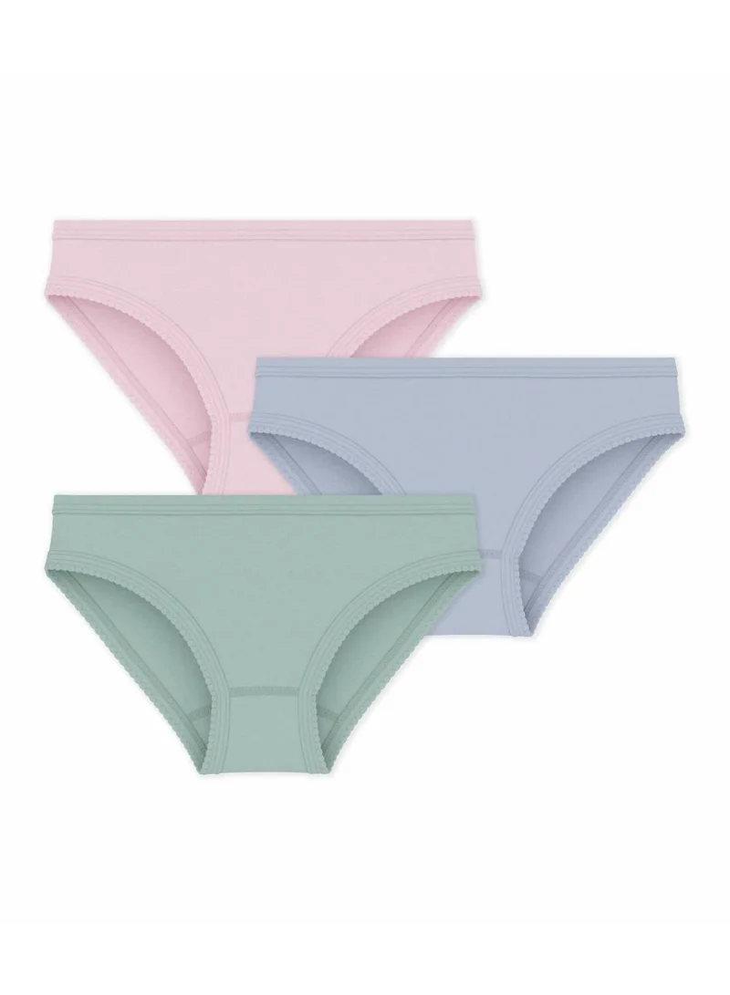 Petit Bateau Pack of children's plain cotton pants